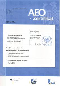 AEO-Zertifikat